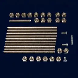 Threaded Rod and Hex Nut Kits for Pipe Flanges